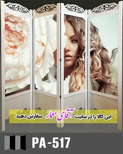 پاراوان تصویر پوستری (پارتشین چوبی متحرک)کدpar131