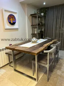 میز و نیمکت 6 نفره نهارخوری