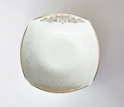 کاسه ماست چینی لورین مدل پردیس طلایی