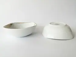 کاسه ماست چینی لورین مدل پردیس طلایی