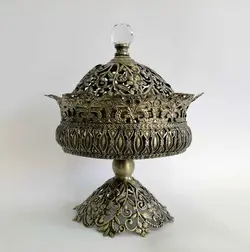 شکلات خوری پایه دار متوسط آنتیک ماهان