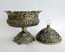 شکلات خوری پایه دار متوسط آنتیک ماهان