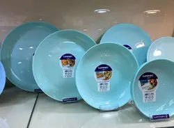 تابه ۴ تایی سبز دیوالی لومینارک لبه کوتاه مدل فرندز تایم