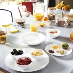 سرویس آرکوپال 26 پارچه لومینارک فرانسه مدل دیوالی سفید