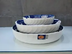 سرویس 3 عددی تابه اسمارت بیضی لب کنگره لومینارک مدل TRIANON