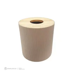 جا دستمال استوانه‌ای رویه چوبی لیمون کد 2370
