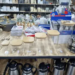 بانکه چهارگوش یونیک درب چوبی (بامبو) – در ۶ سایز