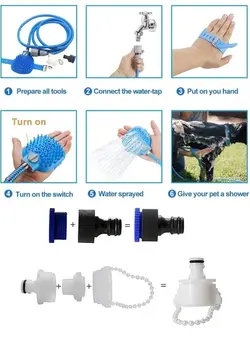 کیت شست و شو حیوانات خانگی Pet bathing tool