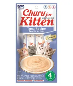 بستنی بچه گربه اینابا طعم ماهی تن (Inaba churu for kitten)