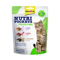 تشویقی مغزدار نوتری گربه جیم کت میکس با بیف و اردک و بوقلمون (Gimcat Nutri country mix)