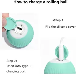 اسباب بازی حیوانات توپ هوشمند (pet gravity smart rotating ball)