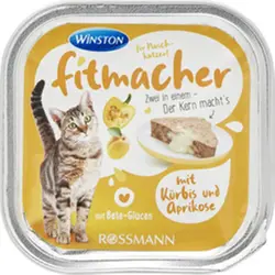 ووم گربه وینستون زردآلو با کدوحلوایی Winston fitmacher