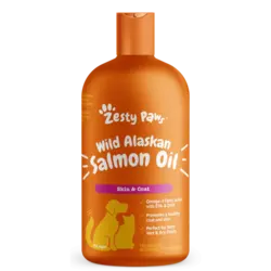 روغن ماهی سالمون آلاسکایی گربه و سگ زستی پا Zesty paws wild alaskan salmon oil