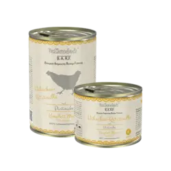 کنسرو سگ مرغ و مارچوبه و روغن ماهی دکتر کلادرز ۴۰۰ گرمی Dr.clauder’s B.A.R.F complete menu