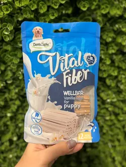 تشویقی توله سگ شیر بز با وانیل و بدون غلات dentalight vital fiber