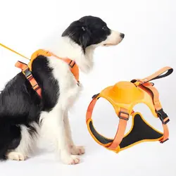 قلاده تنی همراه با بند جمع شونده سگ ها Dog Harness & Retractable Dog Leash All in One, Retractable Hands Free