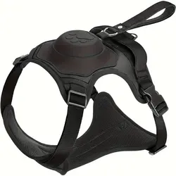 قلاده تنی همراه با بند جمع شونده سگ ها Dog Harness & Retractable Dog Leash All in One, Retractable Hands Free