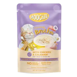 پوچ خامه ای موچی گربه مرغ و کالاماری (Moochie creamy broth)