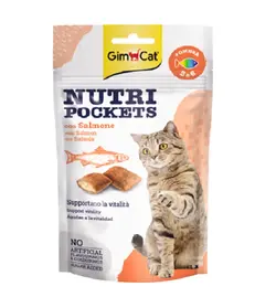 تشویقی مغزدار نوتری گربه جیم کت ماهی سالمون (Gimcat Nutri pocket)