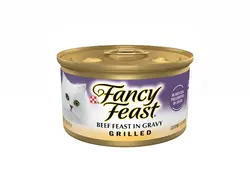 کنسرو گربه بیف گریل شده فنسی فیست ۸۵ گرم Fancy feast beef feast in gravy grilled