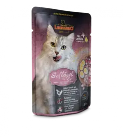 پوچ گربه با پرندگان و تخم مرغ لئوناردو ۸۵ گرم Leonardo poultry and egg