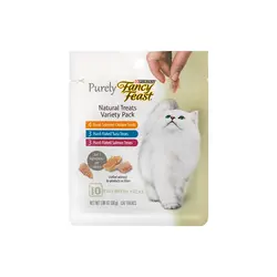تشویقی گربه با گوشت طبیعی فنسی فیست فلیک پک ۳ گرمی Fancy Feast purely flakes