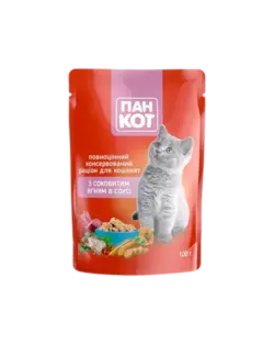 پوچ بچه گربه وایز کت گوشت بره در سس همراه کلاژن ۱۰۰ گرم Wise cat with juicy lamb in sauce