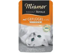 پوچ بچه گربه با گوشت پرندگان در ژله میامور ۱۰۰ گرم Miamor ragout royal kitten