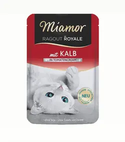 پوچ گربه گورمت با طعم بیف با خامه گوجه فرنگی میامور 100 گرم Miamor ragout royal Gourmet-vielfalt in cream