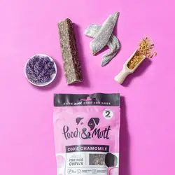 تشویقی جویدنی آرام بخش سگ پوچ اند مات ۹۰ گرم Pooch&mutt calming Fish hide chews