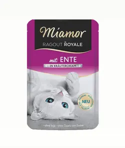 پوچ گربه گورمت با طعم اردک با خامه سبزیجات میامور 100 گرم Miamor ragout royal Gourmet-vielfalt in cream