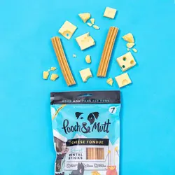 تشویقی دنتال سگ لیمیتد ادیشن چیز فوندو پوچ اند مات ۲۵۱ گرم Pooch&mutt Dental sticks cheese fondue