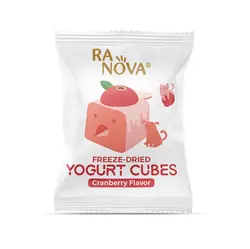 تشویقی ماست فریز دراید گربه در ۴ طعم  Ra Nova freeze dried pet treat