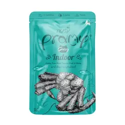 پوچ گربه پرمی گربه های خانگی ماهی تن و خرچنگ ۷۰ گرم Pramy indoor