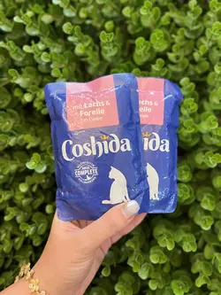 پوچ گربه کوشیدا ماهی سالمون و قزل آلا در ژله ۱۰۰ گرمی Coshida mit lachs & forelle