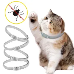 قلاده گربه ضد کک و کنه (رنگ خاکستری) اویمال بسته ۴ عددی Oimmal Flea & Tick Collar