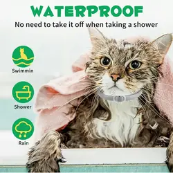 قلاده گربه ضد کک و کنه (رنگ خاکستری) اویمال بسته ۴ عددی Oimmal Flea & Tick Collar