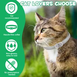 قلاده گربه ضد کک و کنه (رنگ خاکستری) اویمال بسته ۴ عددی Oimmal Flea & Tick Collar