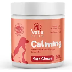 مکمل جویدنی گربه و سگ آرامش بخش وت پلاس ۶۰ عددی Vet’s plus calming soft chews