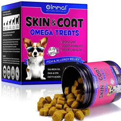 مکمل جویدنی سگ پوست و مو و امگا اویمال ۱۵۰ عددی Oimmal skin & coat + omega