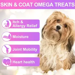 مکمل جویدنی سگ پوست و مو و امگا اویمال ۱۵۰ عددی Oimmal skin & coat + omega