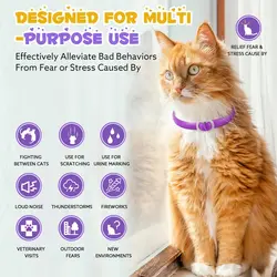 قلاده گربه آرامبخش و ضد استرس اویمال بسته ۴ عددی  Oimmal Calming Collar