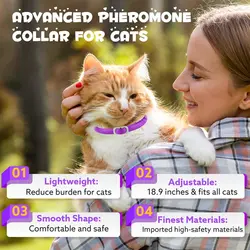 قلاده گربه آرامبخش و ضد استرس اویمال بسته ۴ عددی  Oimmal Calming Collar
