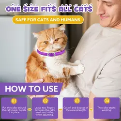 قلاده گربه آرامبخش و ضد استرس اویمال بسته ۴ عددی  Oimmal Calming Collar