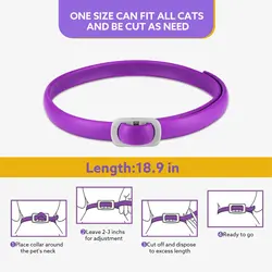 قلاده گربه آرامبخش و ضد استرس اویمال بسته ۴ عددی  Oimmal Calming Collar