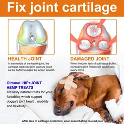 مکمل جویدنی سگ تقویت مفاصل و لگن اویمال ۱۵۰ عددی Oimmal hip + joint