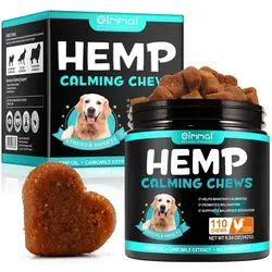 مکمل جویدنی آرامش بخش سگ با طعم مرغ اویمال ۱۱۰ عددی Oimmal Hemp calming chews