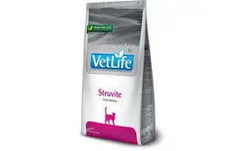 غذا خشک درمانی گربه برای سنگ های استروویتی وت لایف ۲ کیلوگرم Farmina Vet Life Struvite Feline Formula Dry Cat Food