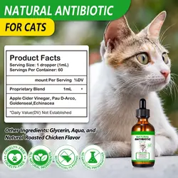 قطره مکمل گربه آنتی بیوتیک اویمال Oimmal natural Antibiotic