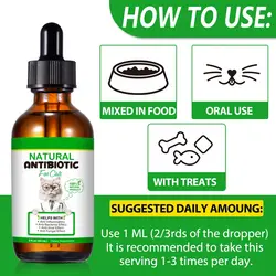 قطره مکمل گربه آنتی بیوتیک اویمال Oimmal natural Antibiotic